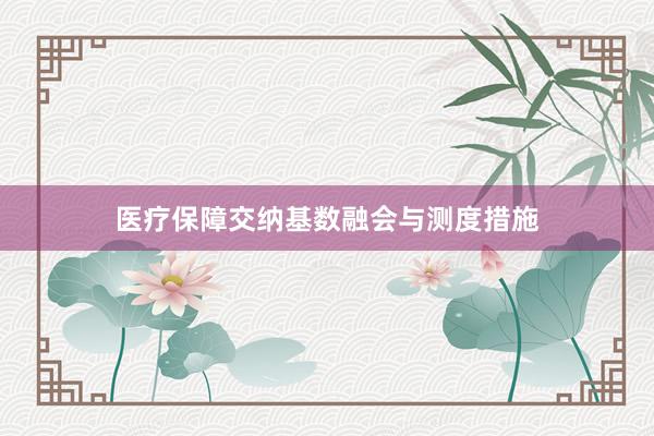 医疗保障交纳基数融会与测度措施
