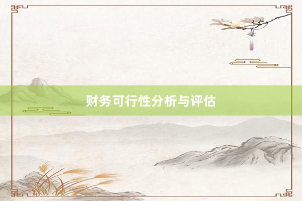 财务可行性分析与评估